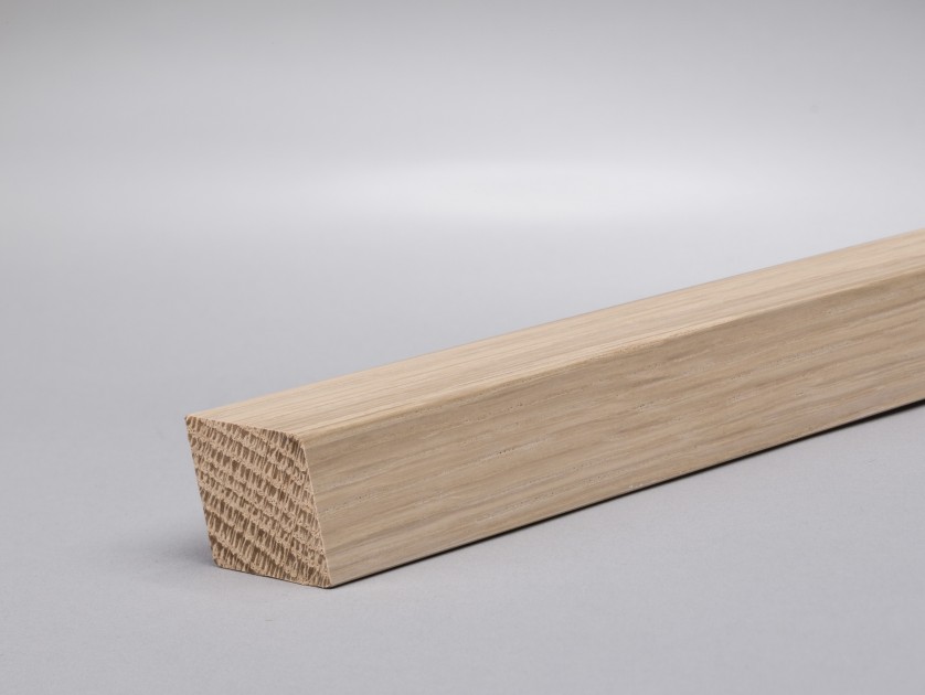 WAGNER Sockelleiste Art. 1060-1-29 Profil 1060 Massivholz Eiche weiß geölt 25 x 20 mm
