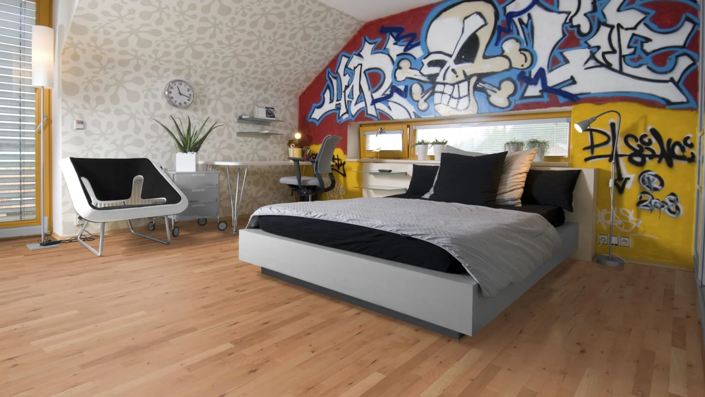 Gunreben Stabparkett Art. A702D0510A00 Buche gedämpft rustikal 22 x 70 mm roh Länge 500 mm