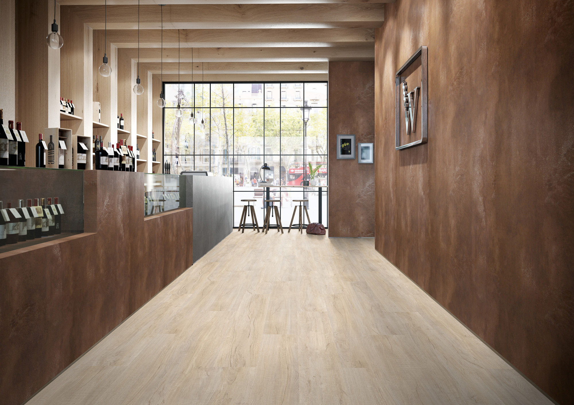 Gerflor Creation 55 Rigid Acoustic Wood Designvinyl Art. 377500848 Swiss Oak Beige 6 mm