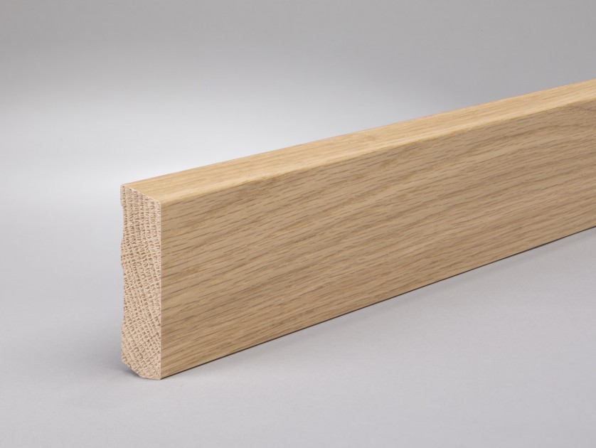 WAGNER Sockelleiste Art. 106-1 Profil 106 Massivholz Eiche versiegelt 60 x 16 mm