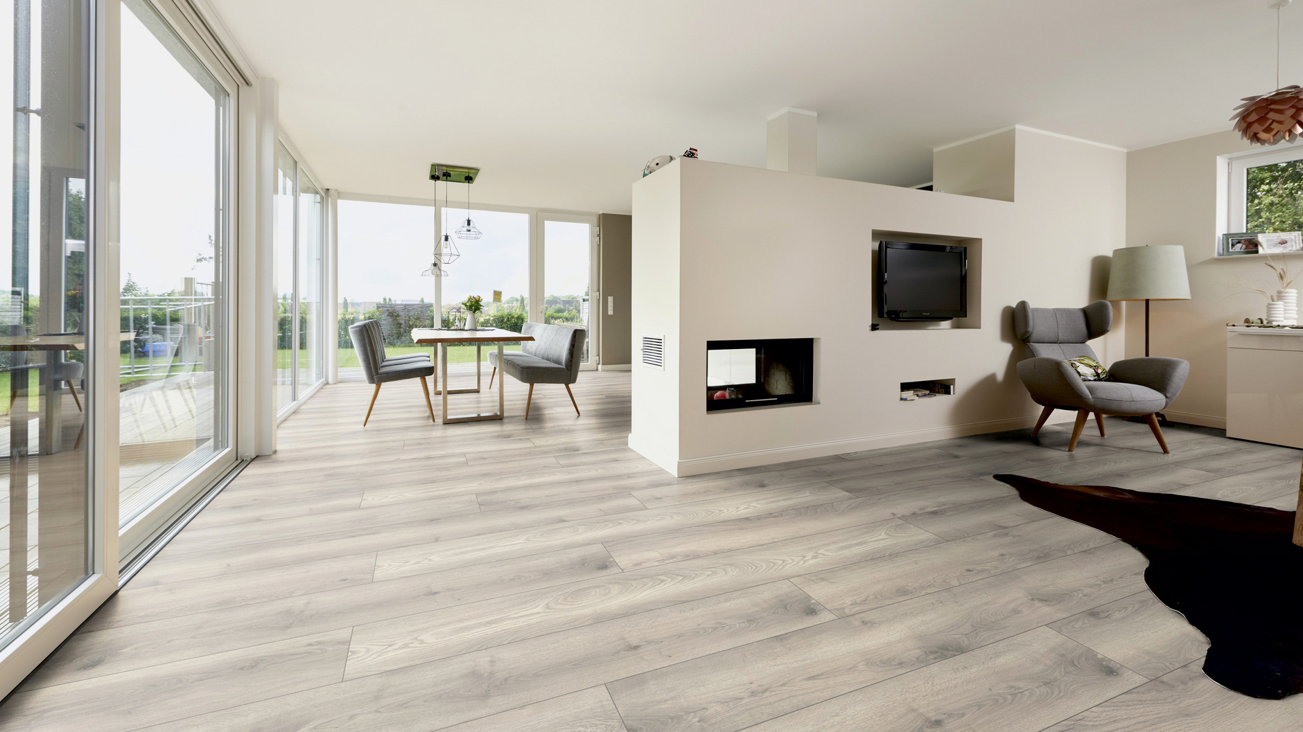 Eiche-Vanuatu Designboden lange Landhausdiele von ter Hürne, 7 mm Holzfaser, matt gealtert, feuchtraum- und fußbodenheizungsgeeignet