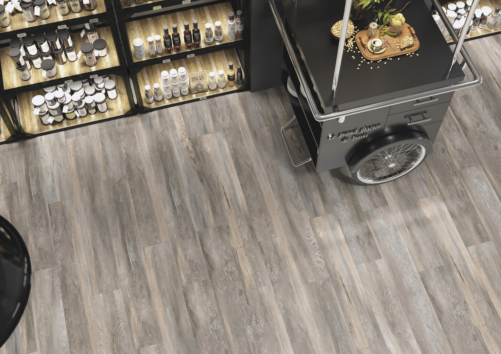 Gerflor Creation 55 Designvinyl Art. 35810856 Paint Wood Taupe 2,5 mm