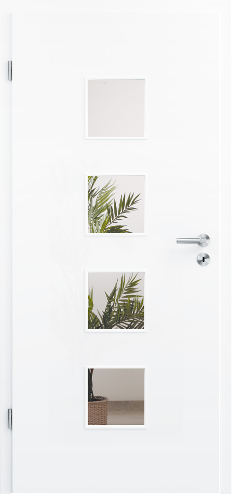 Köhnlein Türen mit unterschiedlichen Lichtausschnitten Design-LA 4 Quadrate