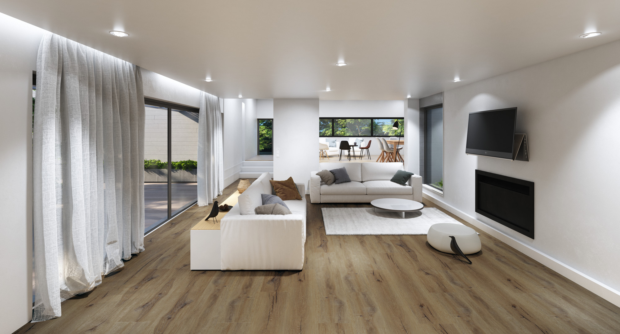 Gerflor Creation 55 Rigid Acoustic Designvinyl Art. 37780850 Cedar Brown 6 mm  