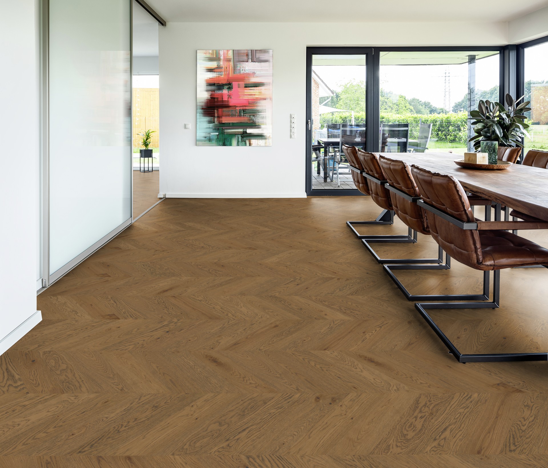 Ter Hürne Parkett Estate Collection Art.  1101312676 Eiche Karlstad Chevron 14 mm 