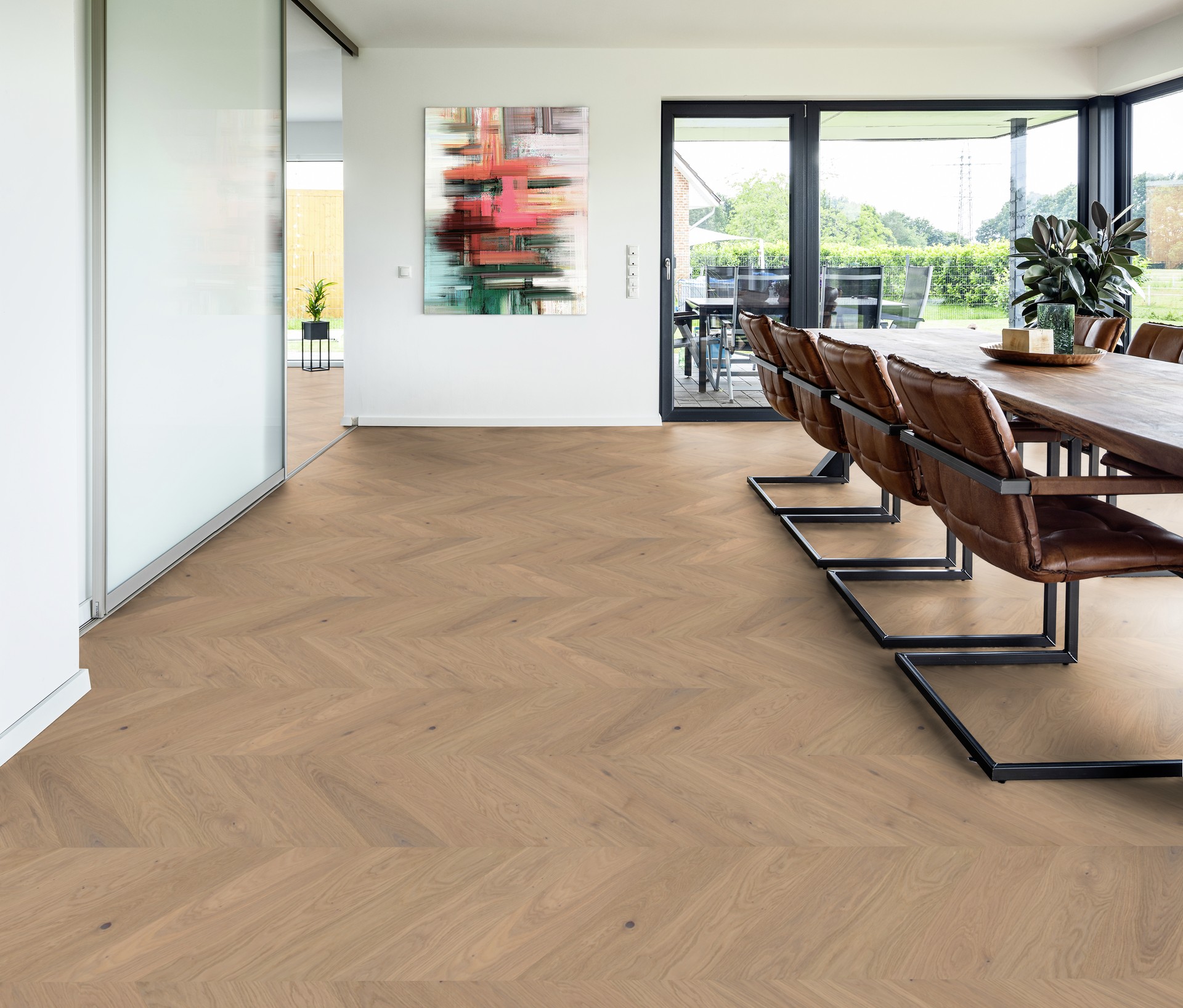 Ter Hürne Parkett Estate Collection Art.  1101312683 Eiche Ravello Chevron 14 mm 