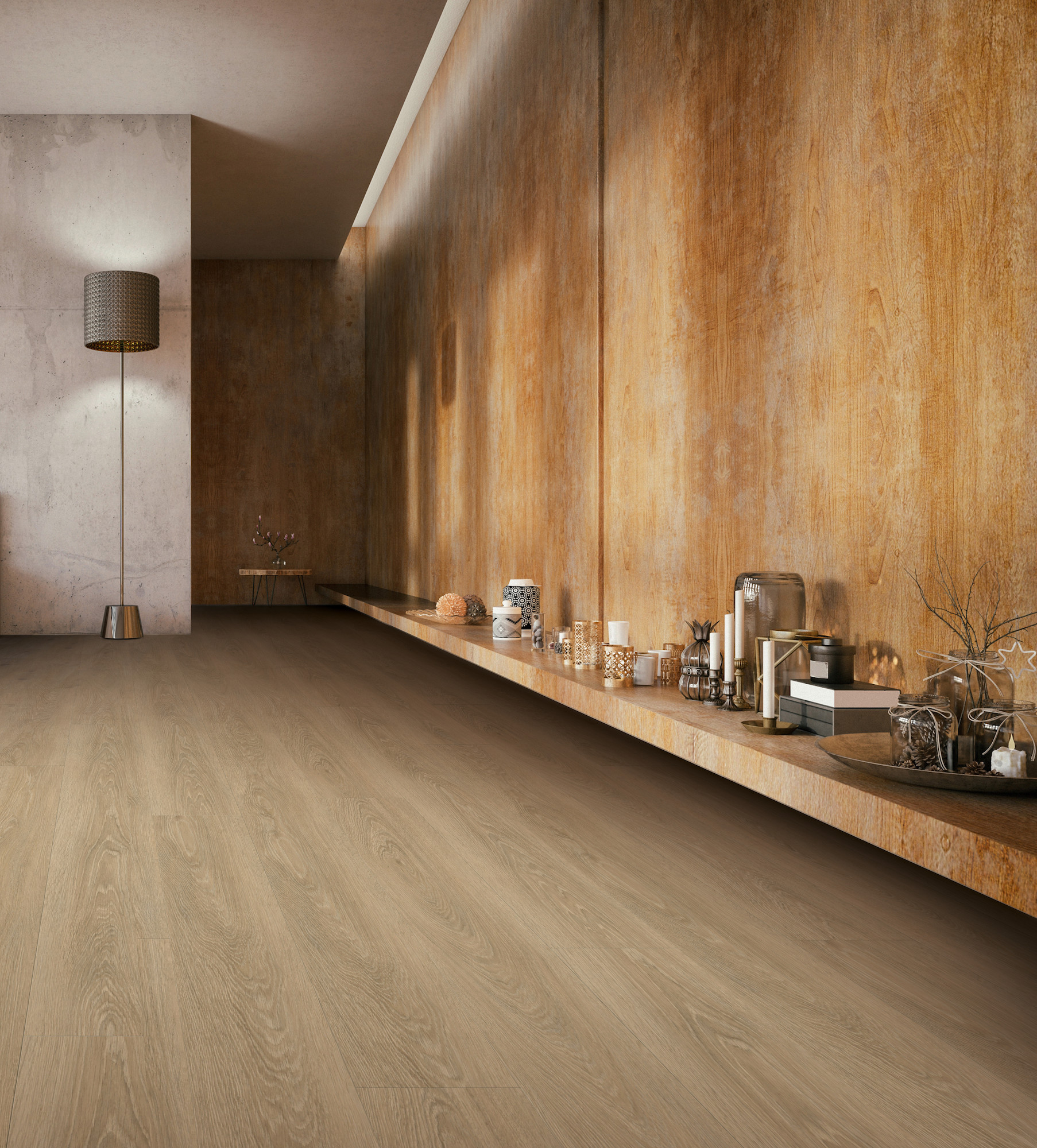 Gerflor Creation 55 Rigid Acoustic Designvinyl Art. 37801277 Charming Oak Nature 6 mm