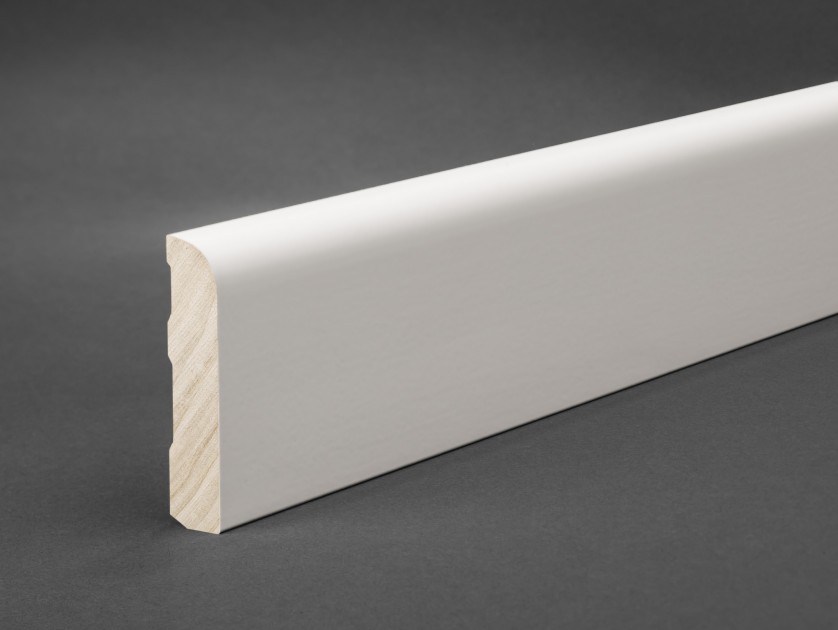 WAGNER Sockelleiste Art. 723-98-9016 Profil 723 MDF weiß lackiert RAL 9016 60 x 13 mm