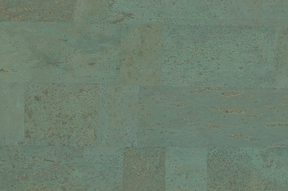 Granorte Kork-Fertigboden Recolour - Clickboden Art. 216111622 Turquoise PUR Hot Coating 10,5mm