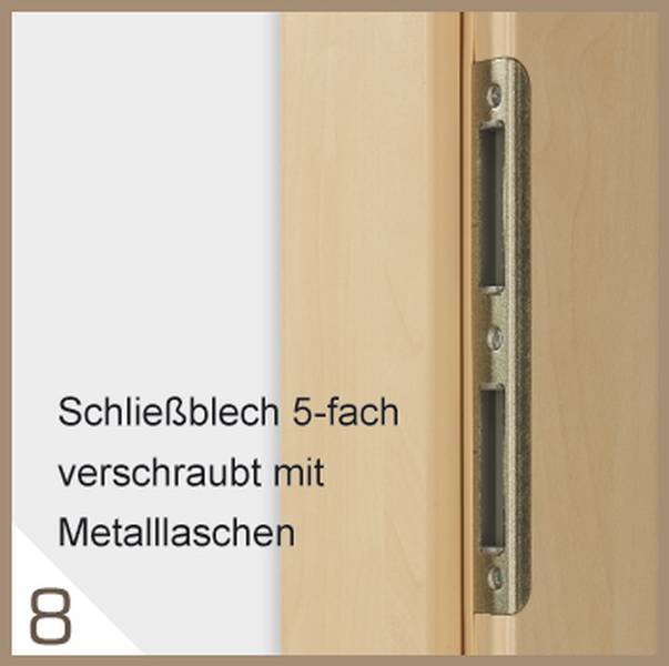 Köhnlein Türen CPL Esche weiß Repro Türelement Türblatt mit Zarge z.B. 860 1985 145